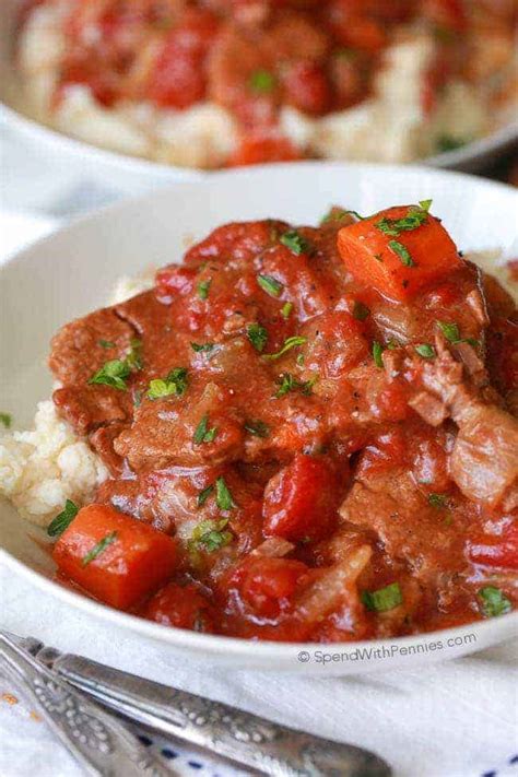 I personally like to bake my steak in the oven. Easy Swiss Steak - Spend With Pennies