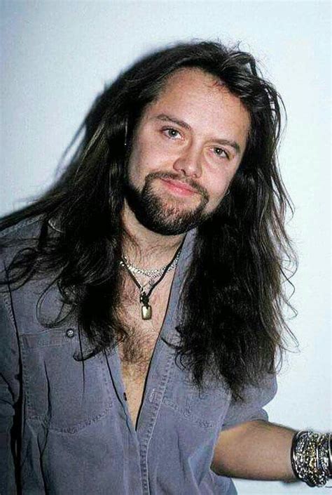 Young Lars Ulrich Of Metallica With A Beard And A Long Hair “the World