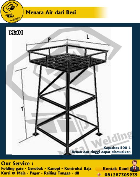 Harga toren air merk penguin mulai dari 950rb s/d diatas 50jt. Menara Air Toren | Metal Welding Indo