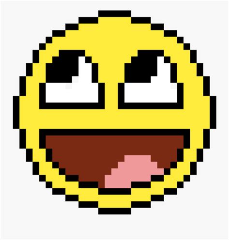 Smile Pixel Art Pixel Art Easy Emoji Free Transparent Clipart