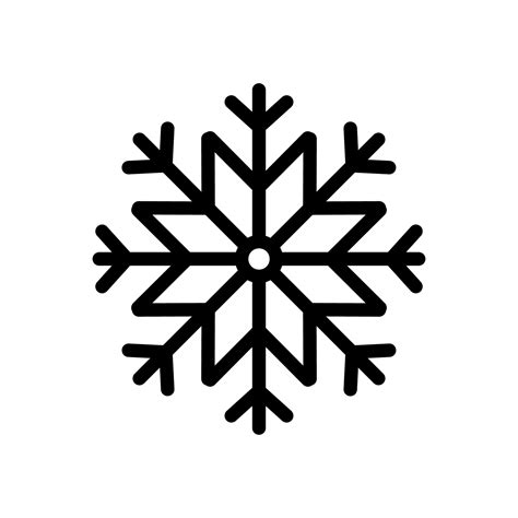 Snowflake Icon Snow Icon Isolated On White Background Symbol Of