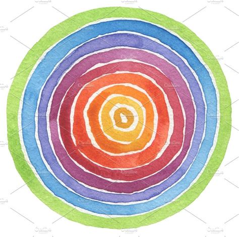 Watercolor Circle Stock Photo Containing Watercolor And Line