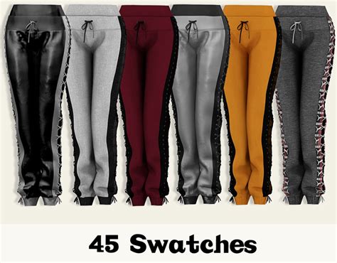 Laced Sweatpants Lumy Sims Sims 4 Clothing Sims 4 Sims