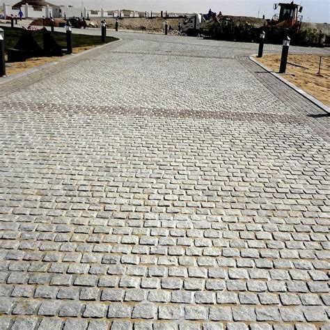 Granite Paver Grey Cobblestone Asian Stones Drive Over