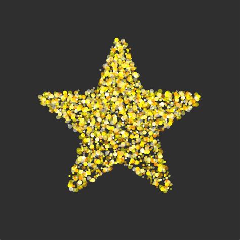 Gold Glitter Star Vector Stock Illustration Illustration Of Bright