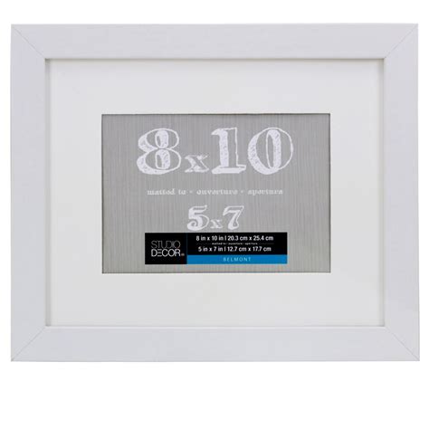 White Belmont Frame With Mat By Studio Décor®