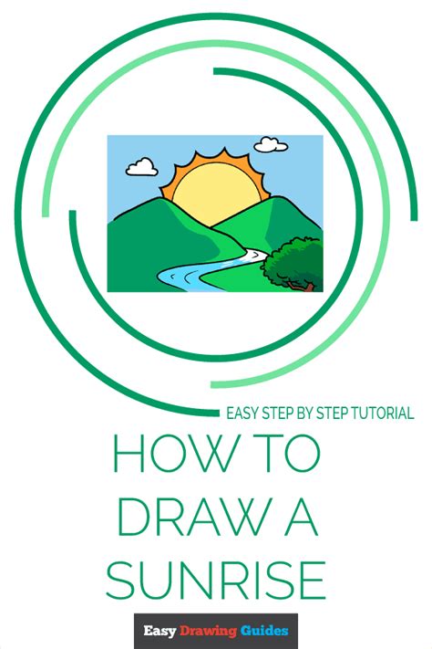 How To Draw A Sunrise Really Easy Drawing Tutorial