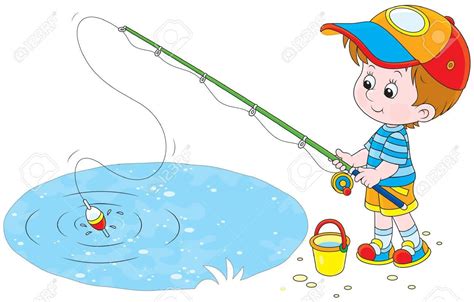 Little Boy Fishing Royalty Free Cliparts Vectors And Stock