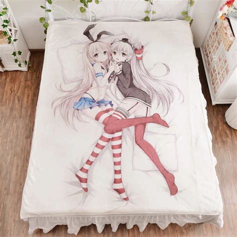 buy anime kantai collection bed bedding sheet sexy bedsheet kancolle 3d fitted