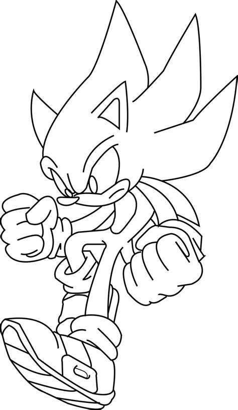 32 Dessins De Coloriage Super Sonic à Imprimer Sur Page 2