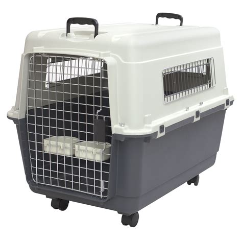 Kennels Direct Premium Plastic Dog Kennel And Travel Crate Size Large
