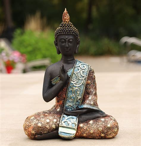 Buddha Vitarka Mudra Buddha Statue For Home Meditation T 8 Inches