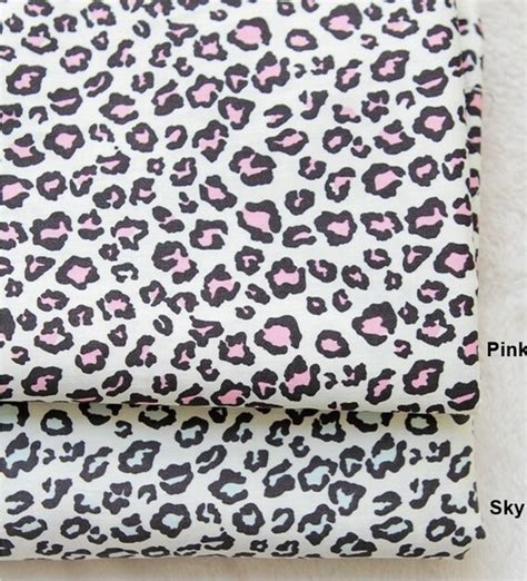 Cotton Fabric Leopard In Colors By The Yard