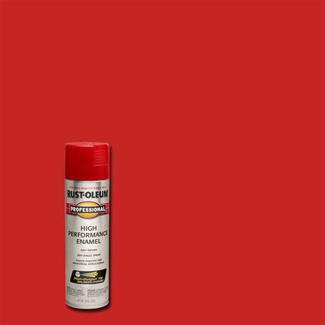 Rust Oleum Professional 15 Oz High Performance Enamel Gloss Safety Red