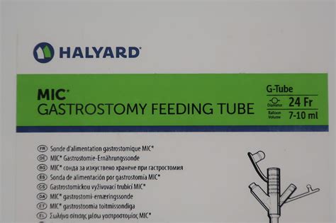 New Halyard 0110 14lv Mic Bolus Gastrostomy Feeding Tube Bolus G Tube