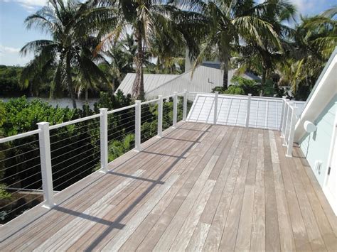 Cable Railing Beach Style Deck Tampa By Mullets Aluminum Products