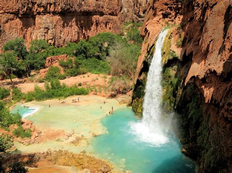 Havasu Falls Is A Hidden Lagoon With The Bluest Waters In The Us