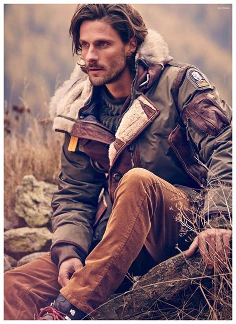 Edward Wilding Tommy Dunn And Gaspard Menier Model Rugged Fashions For