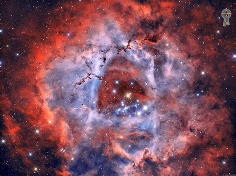 Rosette Nebula Ngc2237 Haoiii Rgb Apod Grag