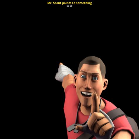 Mr Scout Points To Something Team Fortress 2 Sprays