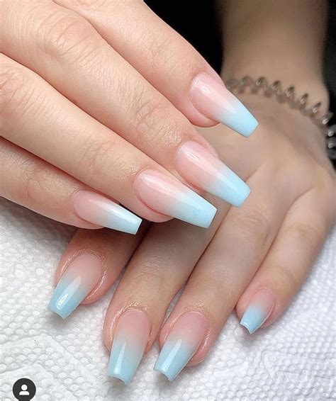 Updated 30 Blue Ombre Nails August 2020