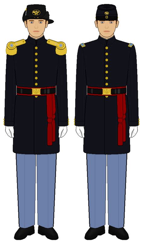 Us Army Officer Dress Uniforms 1852 1872 By Tsd715 On Deviantart
