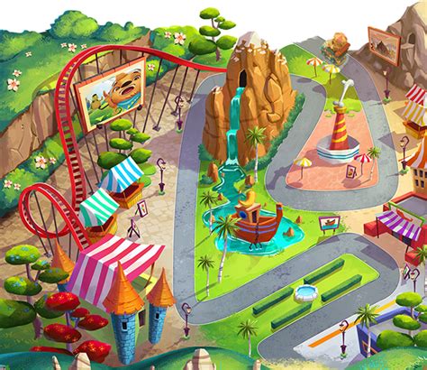 Maps Animation Theme Park Kylie King