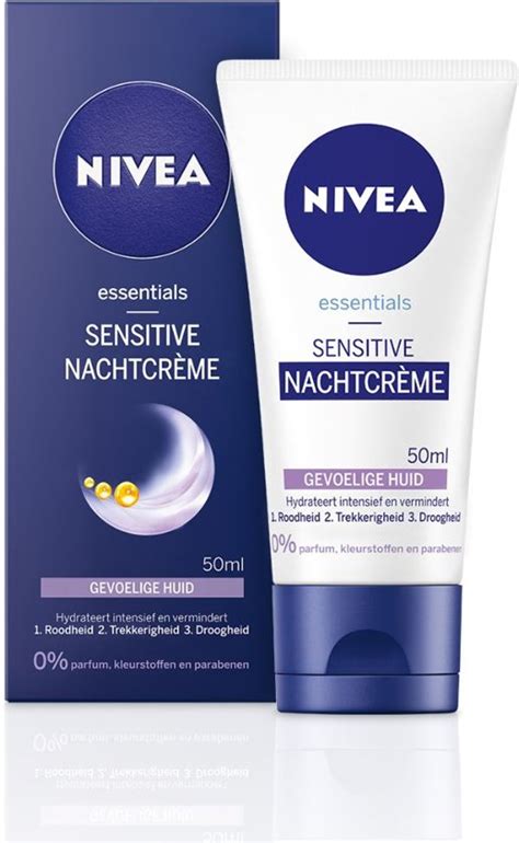 Nivea Essentials Sensitive Nachtcrème 50 Ml