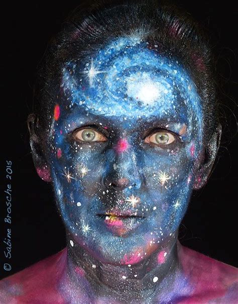 Cosmos And Stars Face Painting Body Art Cosmos 2015 By Sabine