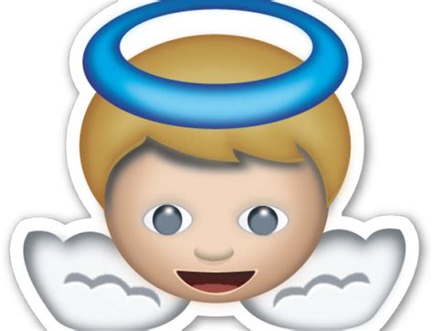 Download Emoji Clipart Angel Emoticon Angel Whatsapp Png Download