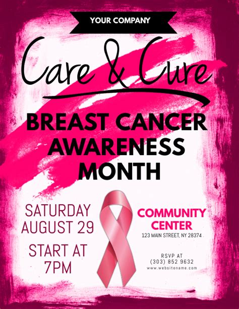 Breast Cancer Awareness Flyer Template Postermywall