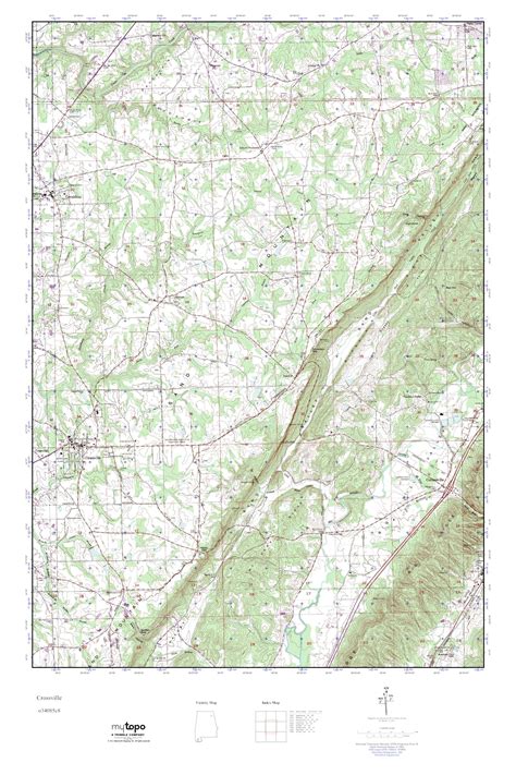 Mytopo Crossville Alabama Usgs Quad Topo Map