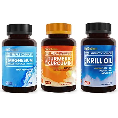 Amazon Com BioEmblem Triple Magnesium Complex BioEmblem Turmeric