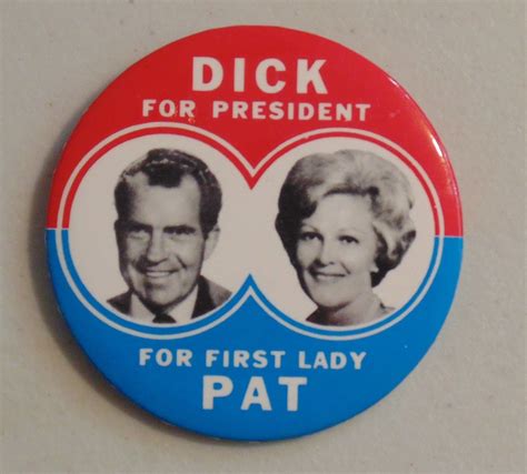 Richard Nixon Pat 1968 Campaign Pin Button Political Antique Price Guide Details Page