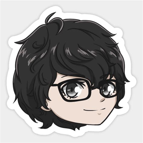 Akirenjoker Chibi Head Persona 5 Sticker Teepublic