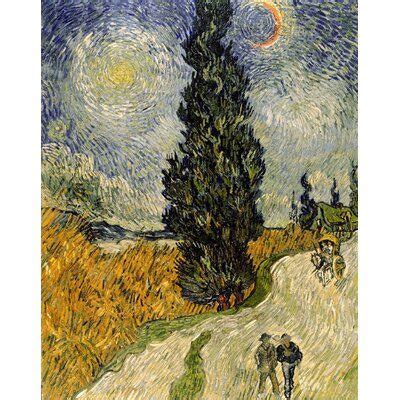 Charlton Home Road With Cypresses By Vincent Van Gogh Oil Painting