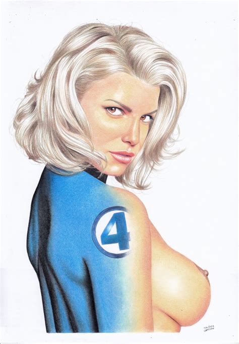 Rule 34 Blonde Female Blonde Hair Breasts Fantastic Four Invisible