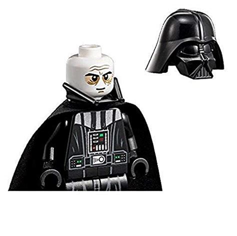 Lego Star Wars Minifigure Darth Vader White Head Neck Piece Helmet