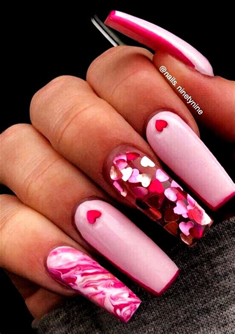 Valentines Day Acrylic Nail Ideas For 2021 Amelia Infore