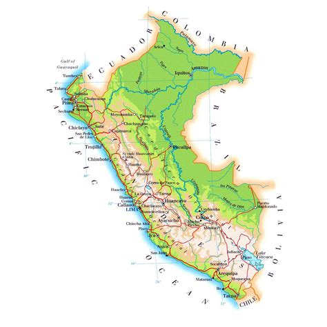 Peru Maps Printable Maps Of Peru For Download