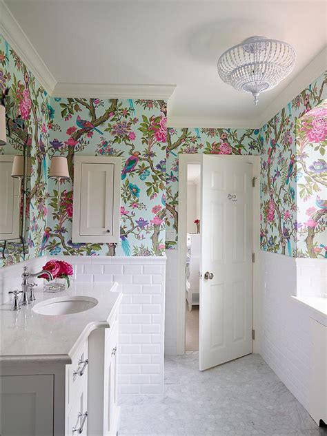 Gorgeous Wallpaper Ideas For Your Modern Bathroom Trading Tips