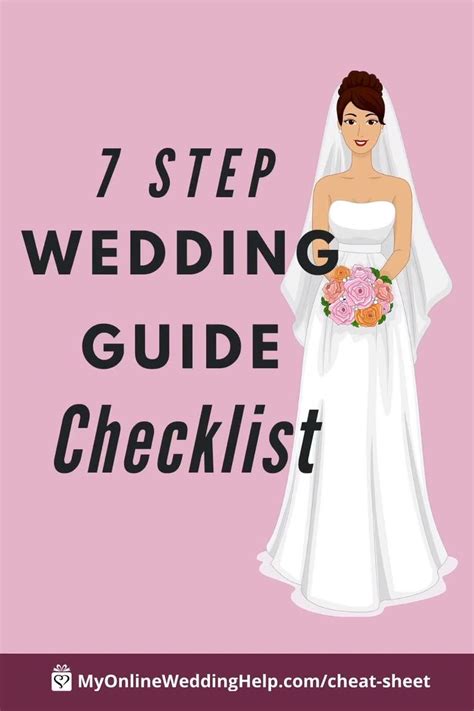 7 Step Wedding Guide Checklist And Printable Cheat Sheet Video Video Wedding Guide