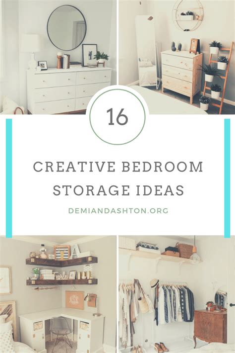16 Creative Bedroom Storage Ideas To Help You Organize Things Better