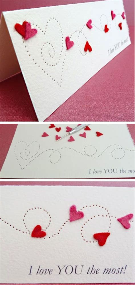 Handmade Valentines Day I Love You Note Cards With Envelopes Note