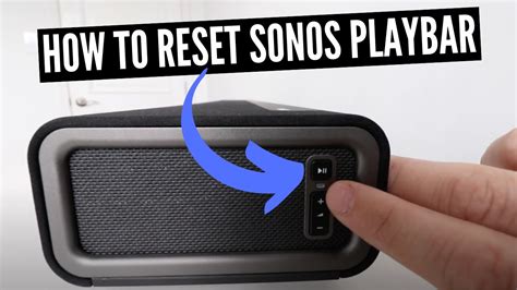 How To Reset Sonos Playbar Youtube