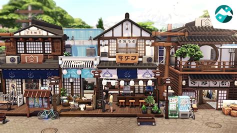 Japanese Shops 🗾🛍 The Sims 4 Speed Build No Cc Youtube