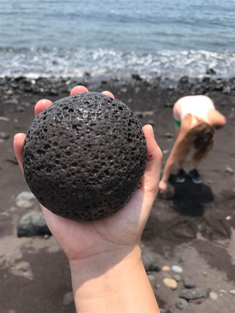 A Very Circular Rock I Found On A Black Sand Beach On Jeju Island Pics