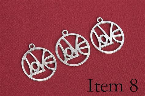 5 Pcs Antique Sliver Tone Charm Zinc Alloy Metal Etsy