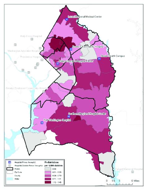 Prince Georges County Zip Code Map