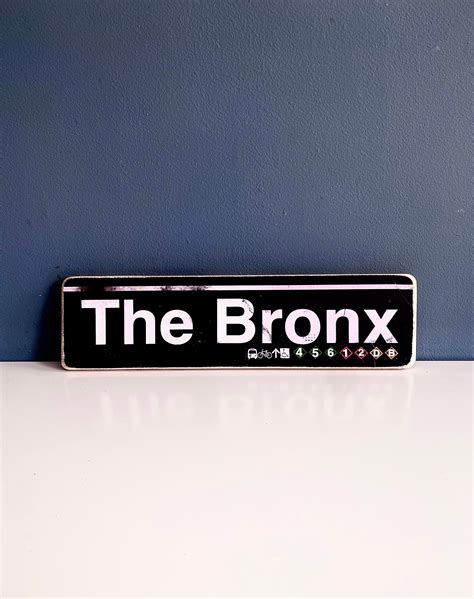 The Bronx Borough New York City Neighborhood Hand Crafted Horizontal